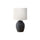 Lighting, 17''H, Table Lamp, Black Resin, Ivory / Cream Shade - Monarch