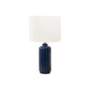23''H, Table Lamp, Blue Ceramic, Ivory / Cream Shade, Contemporary, Modern - Monarch