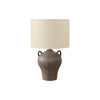 Lighting, 22''H, Table Lamp, Brown Ceramic, Beige Shade, Transitional - Monarch