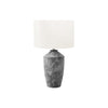 25''H, Table Lamp, Grey Concrete, Ivory / Cream Shade, Contemporary, Modern - Monarch