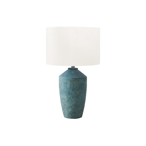 25''H, Table Lamp, Green Concrete, Ivory / Cream Shade, Contemporary, Modern - Monarch