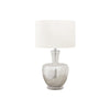 26''H, Table Lamp, Silver Glass, Ivory / Cream Shade, Contemporary, Modern - Monarch