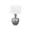 26''H, Table Lamp, Sea Green Glass, Ivory / Cream Shade, Contemporary, Modern - Monarch