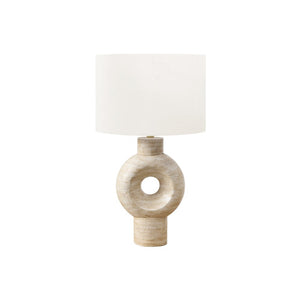 Lighting, 28''H, Table Lamp, Beige Resin, Ivory / Cream Shade, Contemporary - Monarch