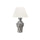 28''H, Table Lamp, Grey Resin, Ivory / Cream Shade, Contemporary, Modern - Monarch