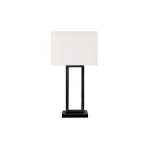 Lighting, Table Lamp, Usb Port Included, 28''H, Black Metal, Ivory / Cream Shade - Monarch
