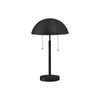 Lighting, 20''H, Table Lamp, Black Metal, Contemporary - Monarch