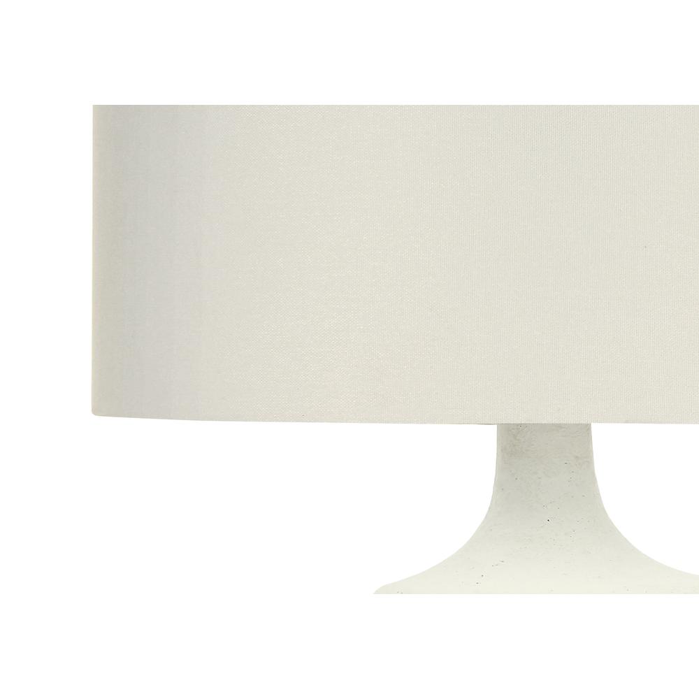 Lighting, 26''H, Table Lamp, Ivory / Cream Shade, Cream Resin, Contemporary - Monarch