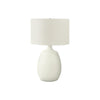 Lighting, 26''H, Table Lamp, Ivory / Cream Shade, Cream Resin, Contemporary - Monarch
