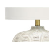 Lighting, 21''H, Table Lamp, Ivory / Cream Shade, Cream Resin, Transitional - Monarch