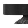 Lighting, 23''H, Table Lamp, Black Ceramic, Black Shade, Contemporary - Monarch