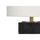 Lighting, 24''H, Table Lamp, Black Resin, Ivory / Cream Shade, Contemporary - Monarch