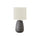 Lighting, 19''H, Table Lamp, Grey Ceramic, Ivory / Cream Shade, Contemporary - Monarch