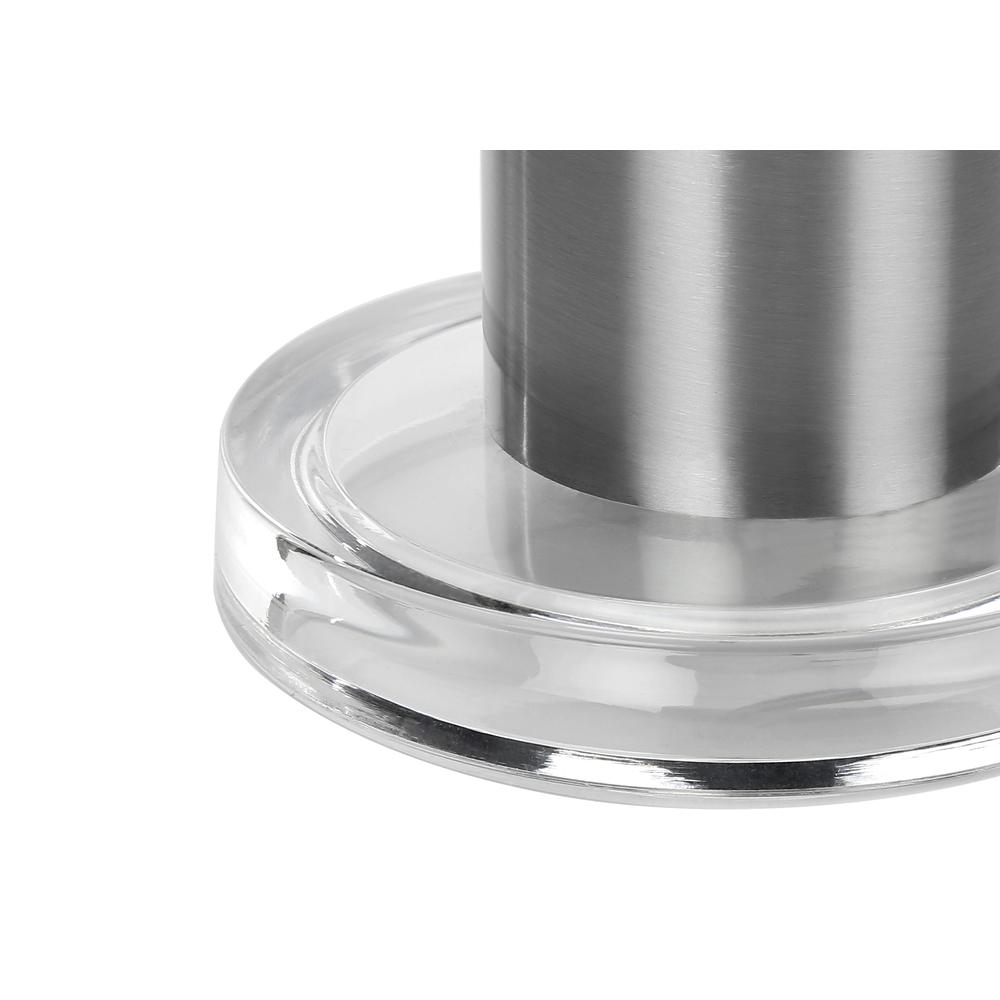 Lighting, 28''H, Table Lamp, Nickel Metal, Ivory / Cream Shade, Contemporary - Monarch