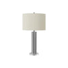 Lighting, 28''H, Table Lamp, Nickel Metal, Ivory / Cream Shade, Contemporary - Monarch