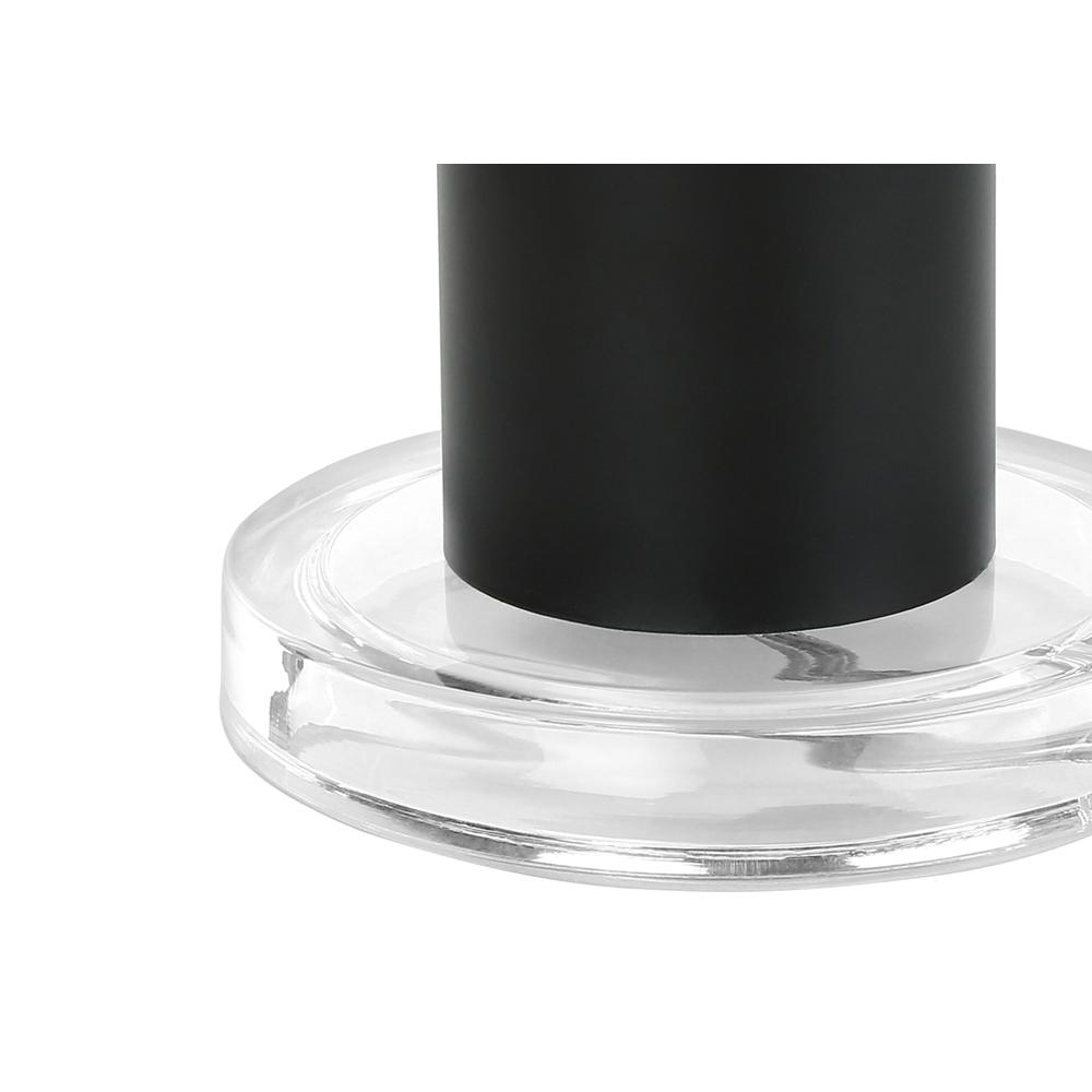 Lighting, 28''H, Table Lamp, Black Metal, Black Shade, Contemporary, Modern - Monarch