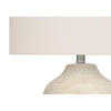 =''Lighting, 26''''H, Table Lamp, Cream Ceramic, Ivory / Cream Shade, Contemporary - Monarch