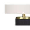 Lighting, 24''H, Table Lamp, Black Concrete, Ivory / Cream Shade, Modern - Monarch