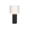 Lighting, 24''H, Table Lamp, Black Concrete, Ivory / Cream Shade, Modern - Monarch