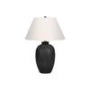 Lighting, 24''H, Table Lamp, Black Ceramic, Ivory / Cream Shade, Modern - Monarch