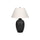 Lighting, 24''H, Table Lamp, Black Ceramic, Ivory / Cream Shade, Modern - Monarch