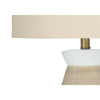 Lighting, 27''H, Table Lamp, Cream Ceramic, Beige Shade, Contemporary - Monarch