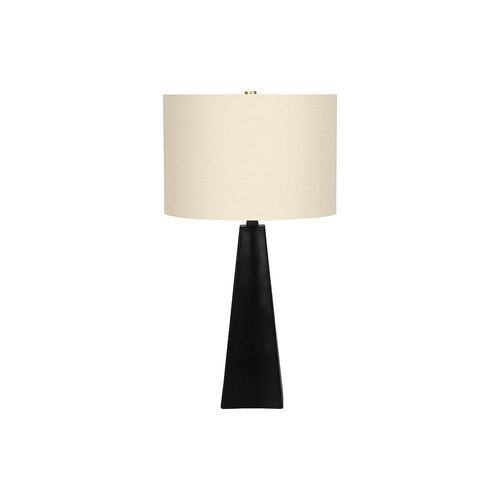 Lighting, 27''H, Table Lamp, Black Resin, Beige Shade, Modern - Monarch