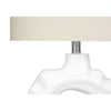 Lighting, 25''H, Table Lamp, Cream Resin, Ivory / Cream Shade, Modern - Monarch