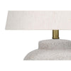 Lighting, 22''H, Table Lamp, Cream Concrete, Ivory / Cream Shade, Modern - Monarch