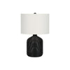 Lighting, 23''H, Table Lamp, Black Rattan, Ivory / Cream Shade, Modern - Monarch
