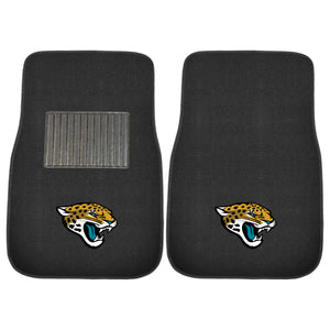 Fanmats - NFL - Jacksonville Jaguars  2-pc Embroidered Car Mat Set  17''x25.5''