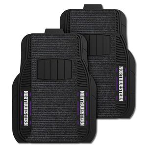 Fanmats - Northwestern University 2-pc Deluxe Car Mat Set 21''x27''