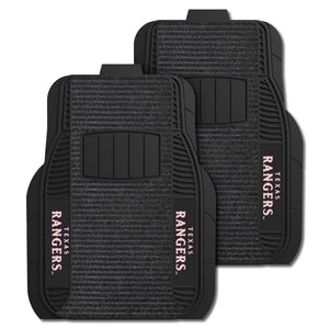 Fanmats - MLB - Texas Rangers 2-pc Deluxe Car Mat Set 21''x27''