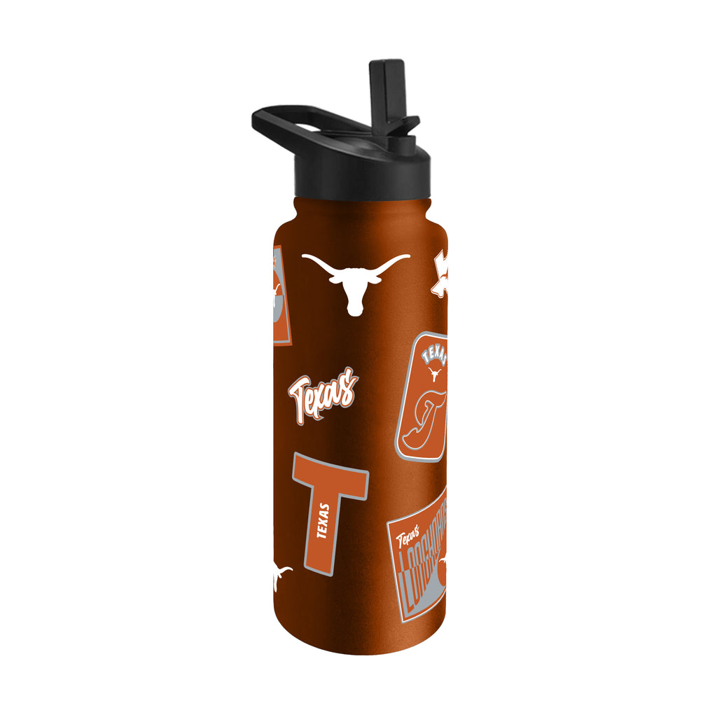 Texas Longhorns Quencher Bottle 34oz Stainless Steel Dreamweave - Logo Brands