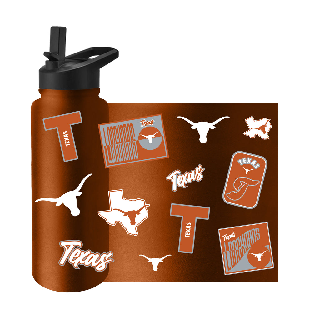 Texas Longhorns Quencher Bottle 34oz Stainless Steel Dreamweave - Logo Brands