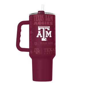 Texas A&M Aggies Tumbler 40oz Powder Coat Replay - Logo Brands