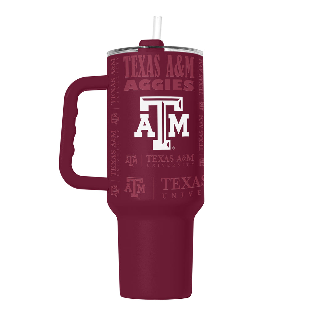 Texas A&M Aggies Tumbler 40oz Powder Coat Replay - Logo Brands