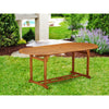 Wooden Patio Table Natural Oil, BBSTXNA - East West Furniture