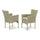 Wicker Patio Chair Natural Linen, BKLC103A - East West Furniture