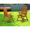 Wooden Patio Chair Natural Oil set of 2 , BCNC5NA - East West Furniture