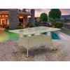Wicker Patio Table Natural Linen, OSLTG03 - East West Furniture