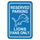 Detroit Lions Sign 12x18 Plastic Reserved Parking Style -