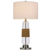 150W 3 Way Everett Bubbled Glass Table Lamp - Cal Lighting