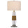 150W 3 Way Everett Bubbled Glass Table Lamp - Cal Lighting