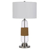 150W 3 Way Everett Bubbled Glass Table Lamp - Cal Lighting