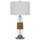 150W 3 Way Everett Bubbled Glass Table Lamp - Cal Lighting