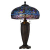 60W X 2 Metal/Resin Tiffany Table Lamp With Pull Chain Switches - Cal Lighting