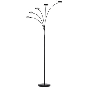 Malibu Intergrated Led 8W X 5 Metal Arc Floor Lamp - Cal Lighting