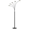 Malibu Intergrated Led 8W X 5 Metal Arc Floor Lamp - Cal Lighting