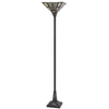 150W 3 Way Metal/Resin Tiffany Torchiere - Cal Lighting